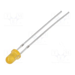 10 pcs : OS5OGA3134A-1-VW - LED, 3mm, orange, 14400÷18000mcd, 30°, Front: convex, 1.9÷2.6V