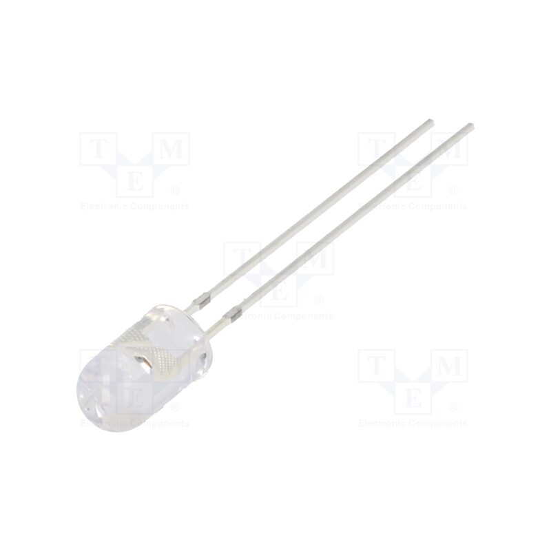 10 pcs : OS5OKP5E31B - LED, 5mm, orange, 8400÷10000mcd, 30°, Front: convex, 2.1÷2.6V, 78mW