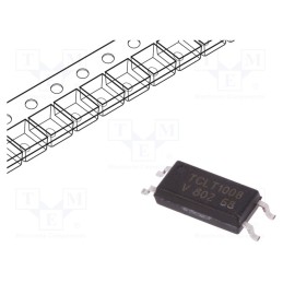 10 pcs : TCLT1008 - Optocoupler, SMD, Ch: 1, OUT: transistor, Uinsul: 5kV, Uce: 70V, SOP4L