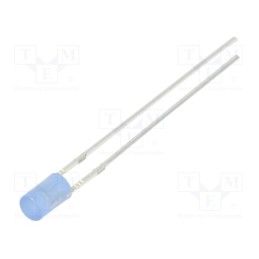 10 pcs : OSB5SA3HE4B - LED, 3mm, blue, 220÷330mcd, 140°, Front: flat, 2.8÷3.6V