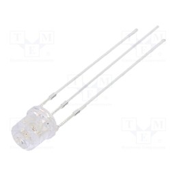 10 pcs : OSYPMC57E1A - LED, 5mm, green/yellow, 140°, Front: flat, 2.1÷2.6/2.9÷3.6V, round