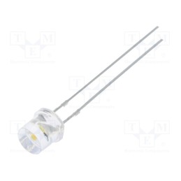 10 pcs : OSM5DK57E1A-CRLED14 - CRLED, 5mm, white warm, 2000mcd, 140°, Front: flat, 12V