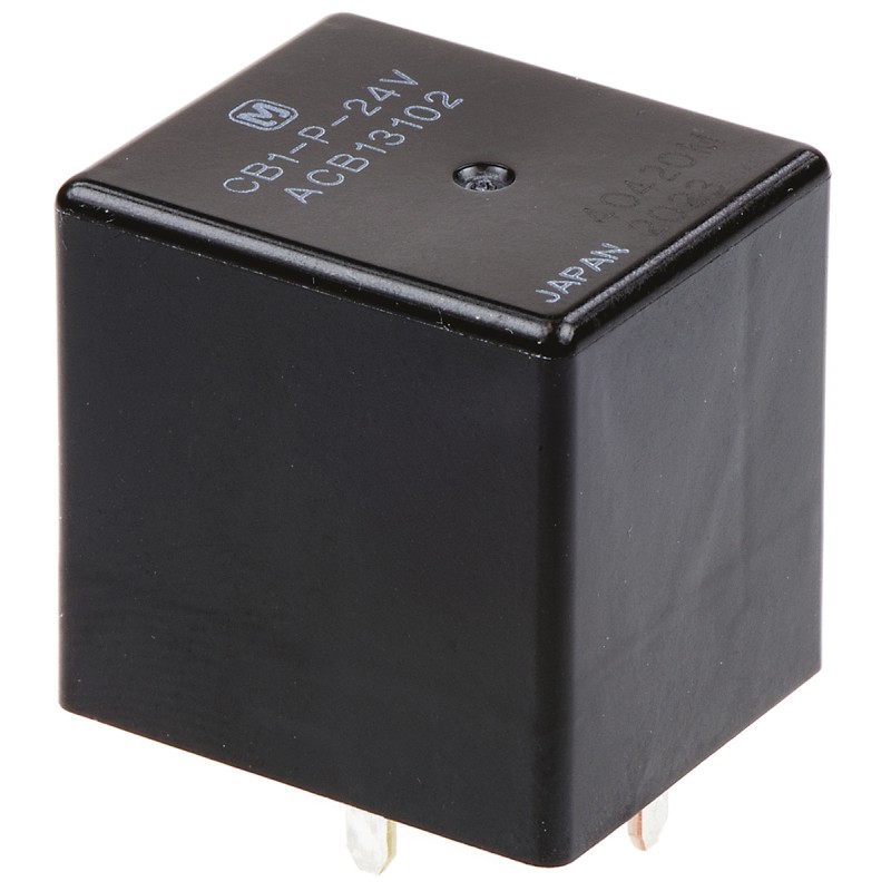 1 pcs - Panasonic PCB Mount Automotive Relay, 24V dc Coil, 20A Switching Current, SPDT