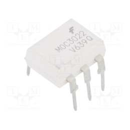 10 pcs : MOC3022VM - Optotriac, 4.17kV, triac, DIP6, Ch: 1, MOC302XM