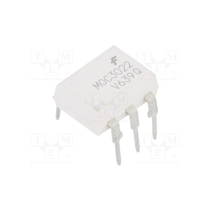 10 pcs : MOC3022VM - Optotriac, 4.17kV, triac, DIP6, Ch: 1, MOC302XM