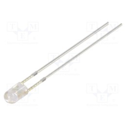 10 pcs : OSR5PA3E31B-12V - LED, 3mm, red, 2180÷3000mcd, 30°, Front: convex, 12V, No.of term: 2