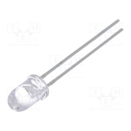 10 pcs : SFH 4550 - IR transmitter, 5mm, 860nm, transparent, 1100mW, 3°, THT, 100mA