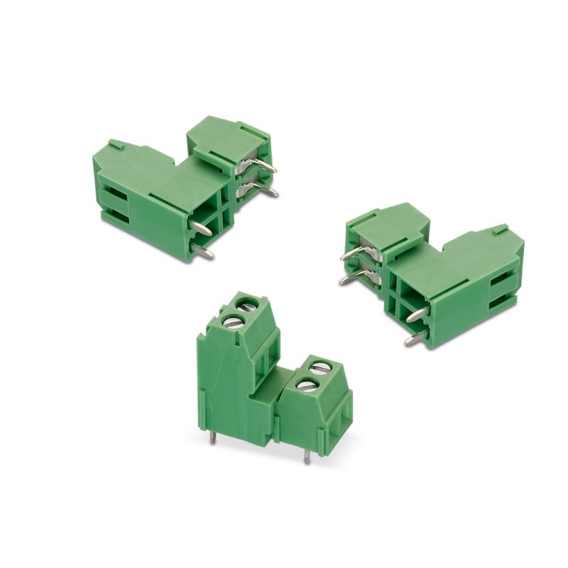 2 pcs - Wurth Elektronik 2301 Series PCB Terminal Block, 6-Contact, 3.5mm Pitch, Through Hole Mount, 1-Row, Solder Termination