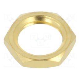 10 pcs : 132-NUTSMAGLD - Accessories: nut, Application: SMA sockets