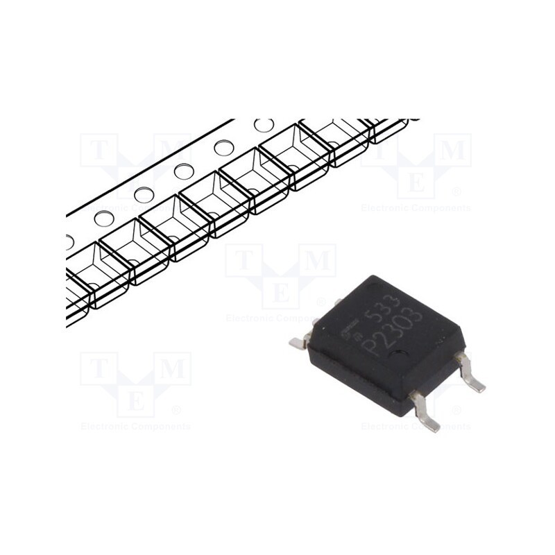 10 pcs : TLP2303(E(T - Optocoupler, SMD, Ch: 1, OUT: Darlington, 3.75kV, 0.1Mbps, SO6