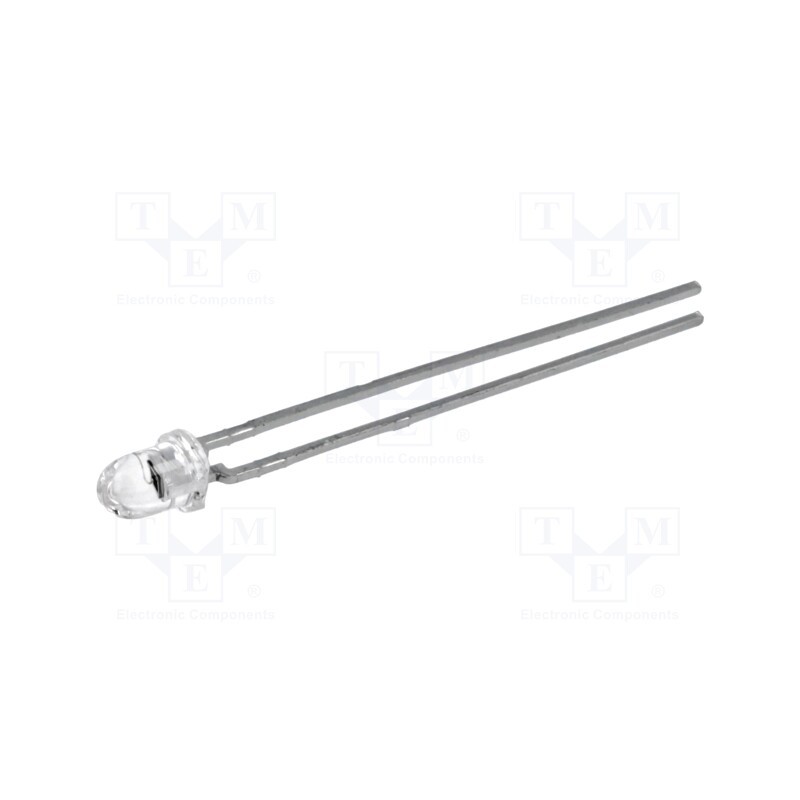10 pcs : SFH 229 - PIN IR photodiode, 3mm, THT, 860nm, 380÷1100nm, 17°, 0.05nA, 150mW