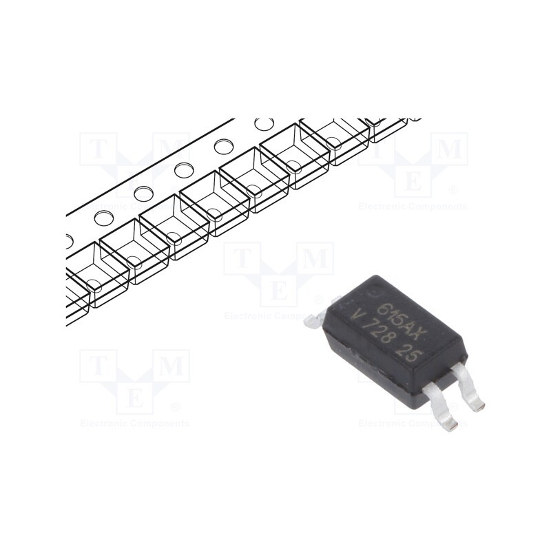 10 pcs : VOS615A-X001T - Optocoupler, SMD, Ch: 1, OUT: transistor, Uinsul: 3.75kV, Uce: 80V
