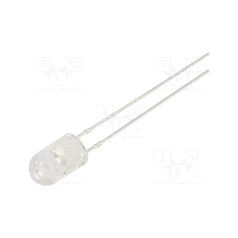 10 pcs : OSY5PA5E31B-12V - LED, 5mm, yellow, 2180÷3000mcd, 30°, Front: convex, 12V, -30÷85°C
