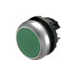 1 pcs - Eaton RMQ Titan M22 Series Green Maintained Push Button, 22mm Cutout, IP66, IP67, IP69