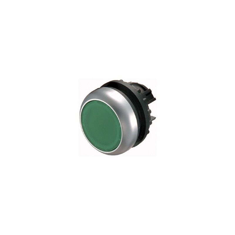 1 pcs - Eaton RMQ Titan M22 Series Green Maintained Push Button, 22mm Cutout, IP66, IP67, IP69