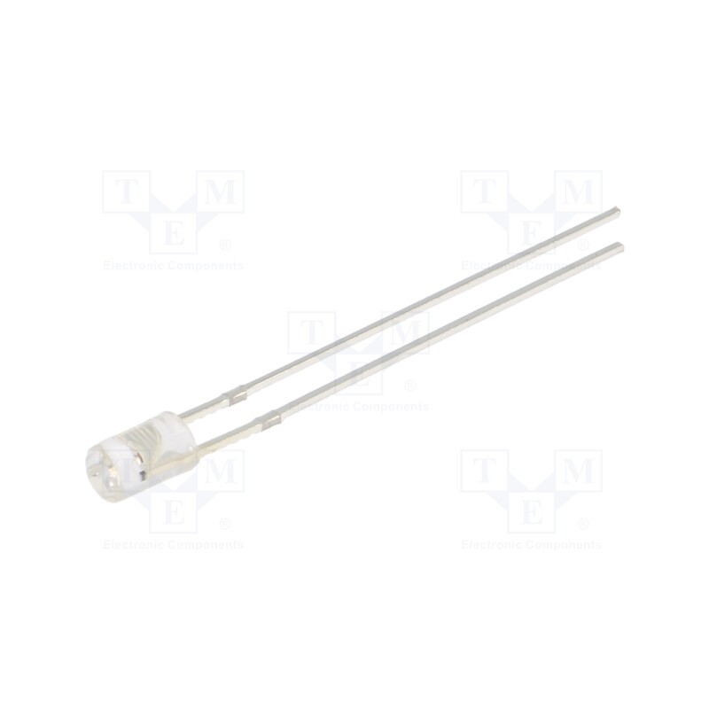 10 pcs : OSY5PA3HE1B-5V - LED, 3mm, yellow, 500÷750mcd, 140°, Front: flat, 5V, No.of term: 2