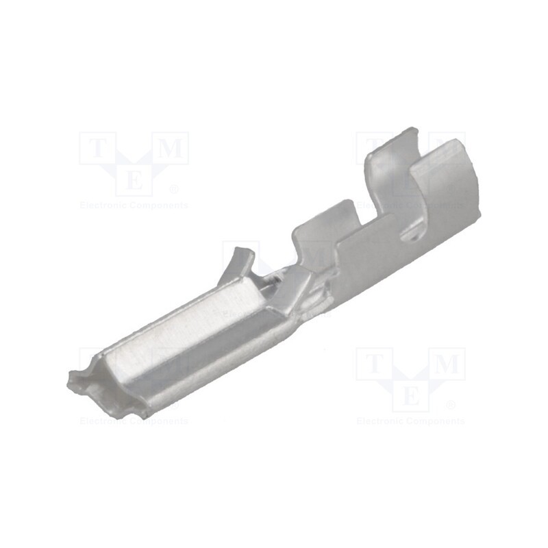 50 pcs : 1361.61 - Tip: socket for solder pin, crimped, for cable, silver plated