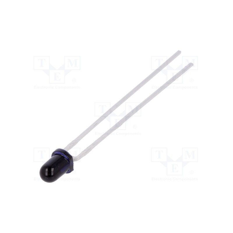 10 pcs : SFH 4356-UV - IR transmitter, 3mm, 860nm, black, 90mW, 20°, THT, 100mA, 1.7÷2V