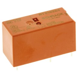 1 pcs - TE Connectivity PCB Mount Power Relay, 24V dc Coil, 12A Switching Current, SPDT