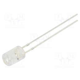 10 pcs : OSR5PA5GA1B-5V - LED, 5mm, red, 500÷750mcd, 100°, Front: flat, 5V, No.of term: 2, 150mW