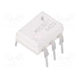 10 pcs : MOC3011M - Optotriac, 4.17kV, Uout: 400V, triac, DIP6, Ch: 1, MOC301XM