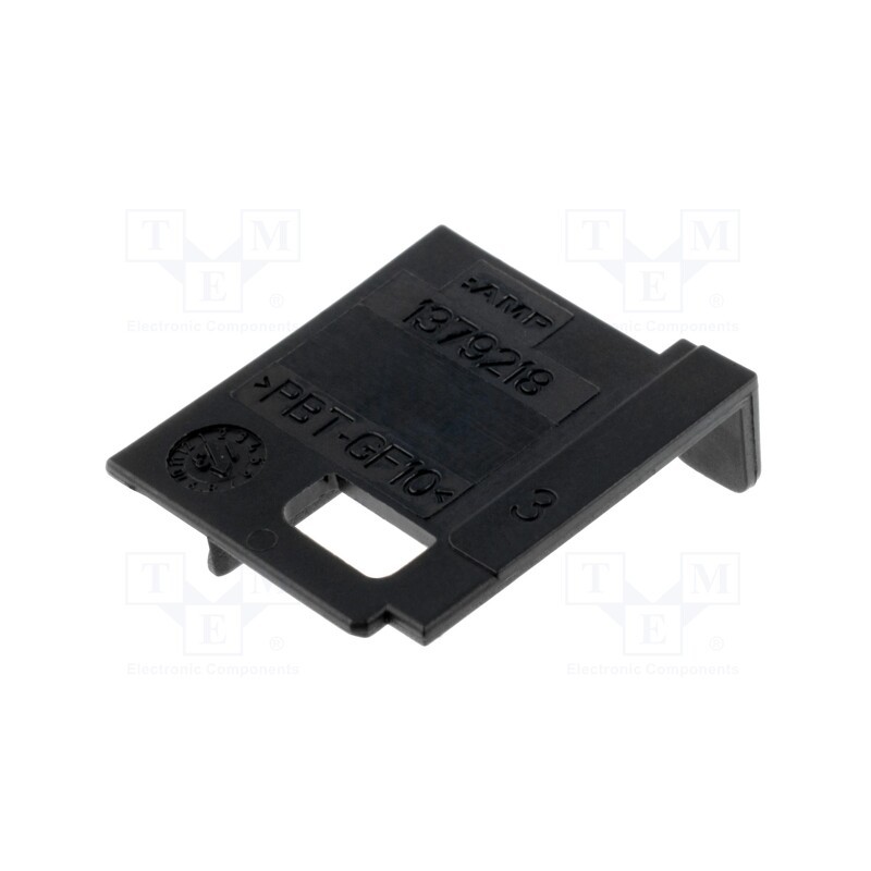 10 pcs : 1379218-2 - Cover, PIN: 5, black, 1379217-3