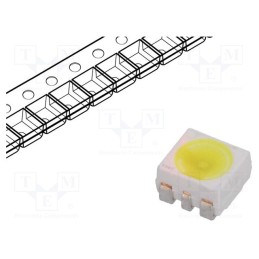 10 pcs : LW G6SP-EAFA-JKQL-1 - LED, SMD, 3528,PLCC6, white cold, 24.2÷37.8lm, 7.1÷14cd, 5600K