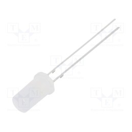 10 pcs : OSWWD25TK2A - LED, 5mm, white cold, 750÷900mcd, 180°, Front: flat, 2.7÷3.4V