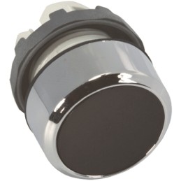1 pcs - ABB Modular Series Black Momentary Push Button Head, 22mm Cutout, IP66