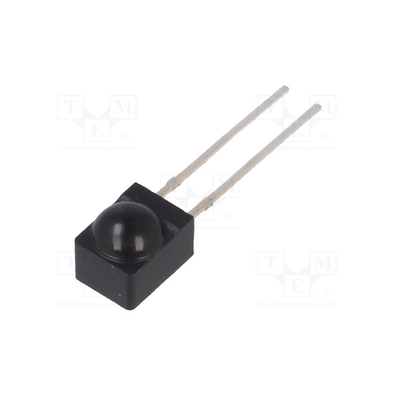 10 pcs : BPV22F-AS12 - PIN photodiode, THT, 950nm, 870÷1050nm, 120°, convex, black