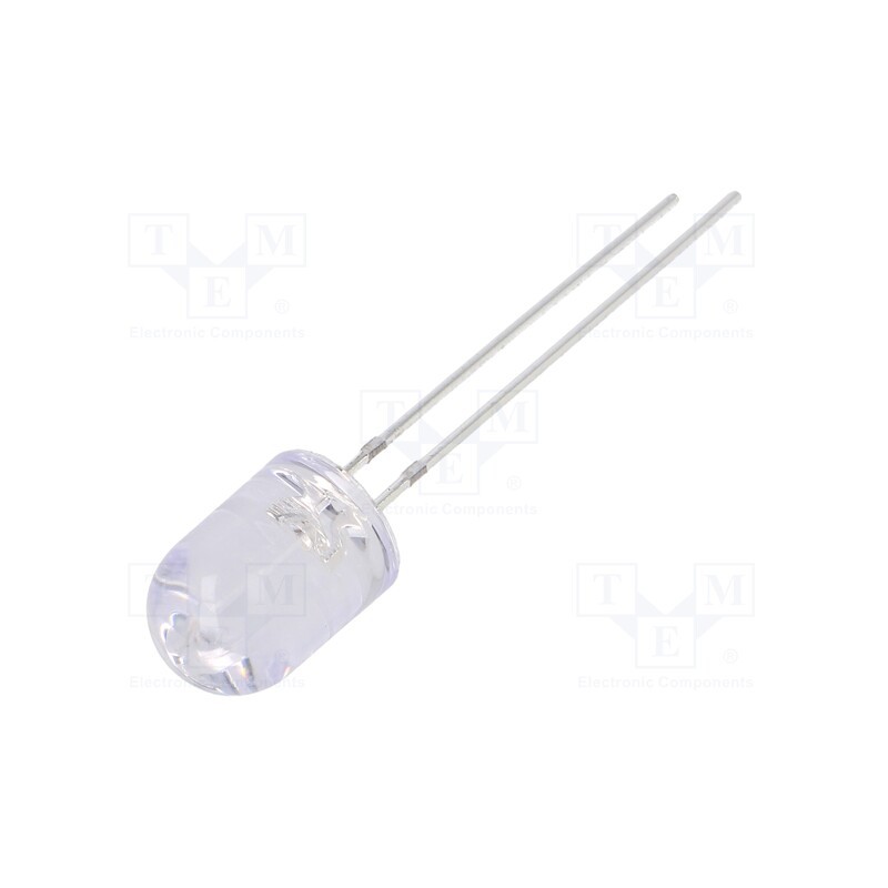 10 pcs : OSG5DA8B31B - LED, 8mm, green, 18000÷20000mcd, 30°, Front: convex, 2.8÷3.6V