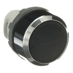 1 pcs - ABB Modular Series Black Momentary Push Button Head, 22mm Cutout, IP66