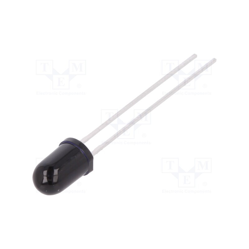 10 pcs : SFH 4554 - IR transmitter, 5mm, 860nm, black, 550mW, 10°, THT, 100mA, 1.7÷3.6V