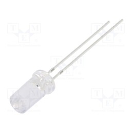 10 pcs : OSG5DA5T51A - LED, 5mm, green, 2180÷3000mcd, 50°, Front: flat, 2.8÷3.6V
