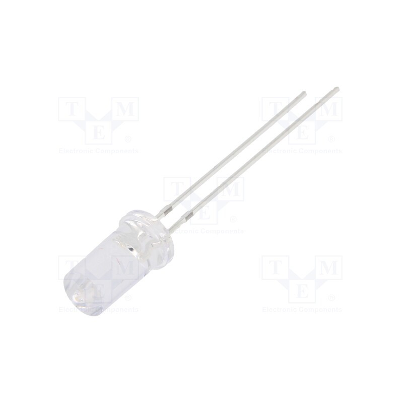 10 pcs : OSG5DA5T51A - LED, 5mm, green, 2180÷3000mcd, 50°, Front: flat, 2.8÷3.6V