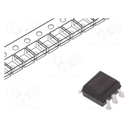 10 pcs : PC3SD21YXPKH - Optotriac, 5kV, zero voltage crossing driver, Gull wing 6, Ch: 1