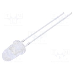 10 pcs : OSG5DA6231A - LED, 5mm, green, 14400÷18000mcd, 30°, Front: convex, 2.9÷3.4V, 102mW