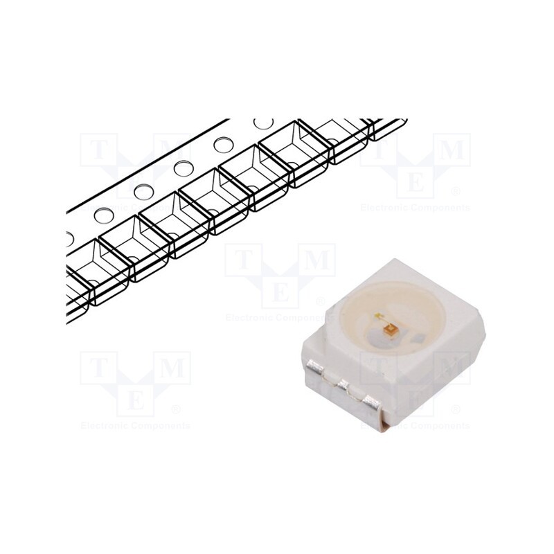 10 pcs : HSMG-A100-H01J1 - LED, SMD, 3528,PLCC2, green, 2.8÷8mcd, 3.5x2.8x1.9mm, 120°, 20mA