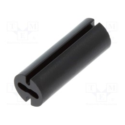 50 pcs : 8GE04V80381 - Spacer sleeve, LED, Øout: 4.8mm, ØLED: 3mm, L: 13mm, black, UL94V-0