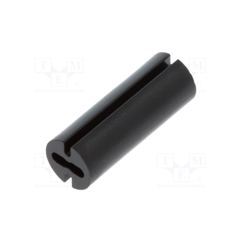 50 pcs : 8GE04V80381 - Spacer sleeve, LED, Øout: 4.8mm, ØLED: 3mm, L: 13mm, black, UL94V-0