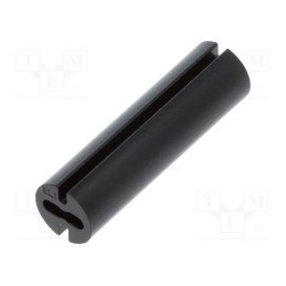 50 pcs : 8GE04V80260 - Spacer sleeve, LED, Øout: 4.8mm, ØLED: 3mm, L: 17mm, black, UL94V-0