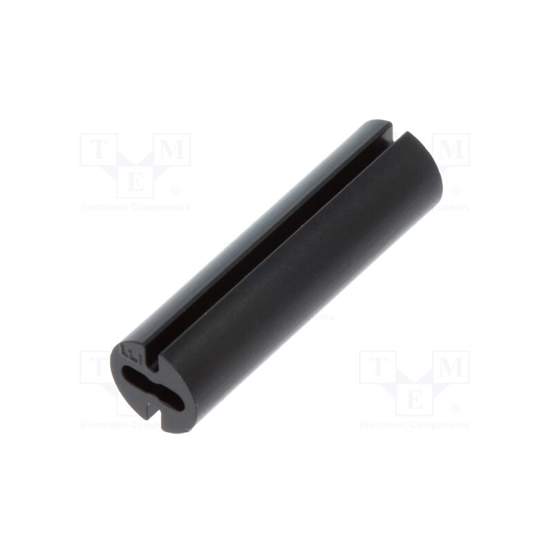 50 pcs : 8GE04V80260 - Spacer sleeve, LED, Øout: 4.8mm, ØLED: 3mm, L: 17mm, black, UL94V-0