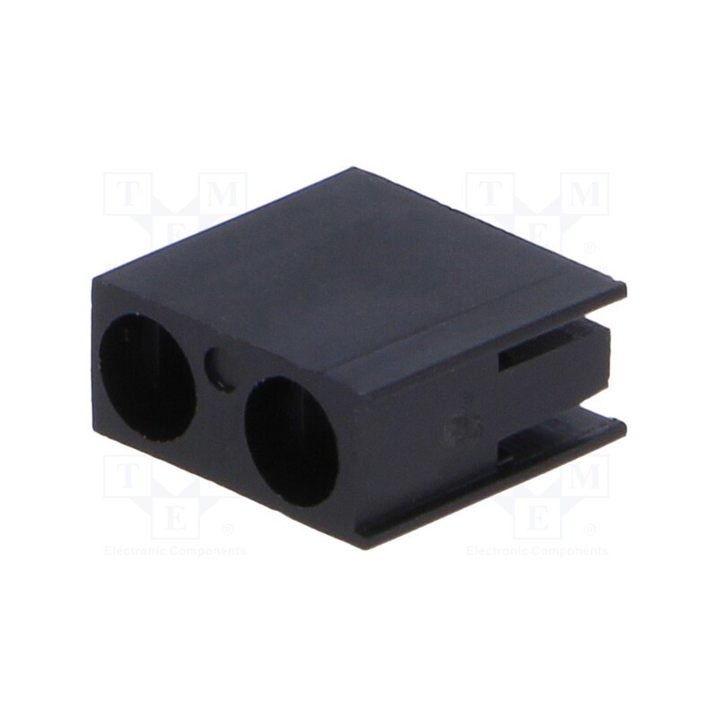 100 pcs : FIX-LED-306A - LED housing, 3mm, polyamide, angular, black, UL94V-2, H: 9.7mm