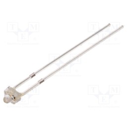 10 pcs : OSR5MA7331A-12V - LED, 1.8mm, red, 1560mcd, 30°, Front: convex, 12V, No.of term: 2