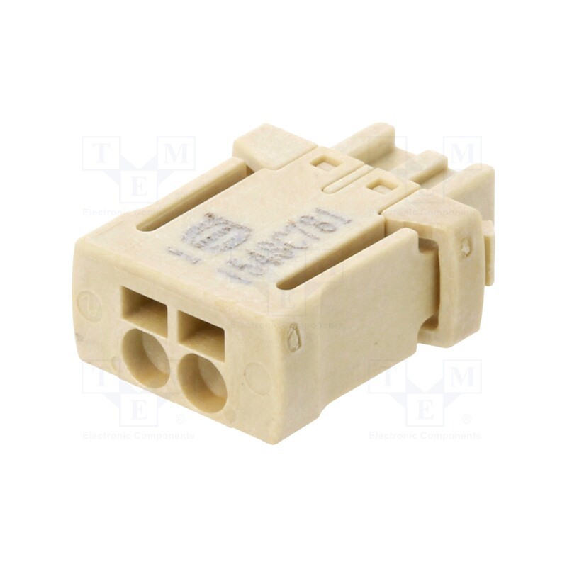 10 pcs : 14310213101160 - Plug, Connector: wire-board, har-flexicon®, 2.54mm, ways: 2, tinned
