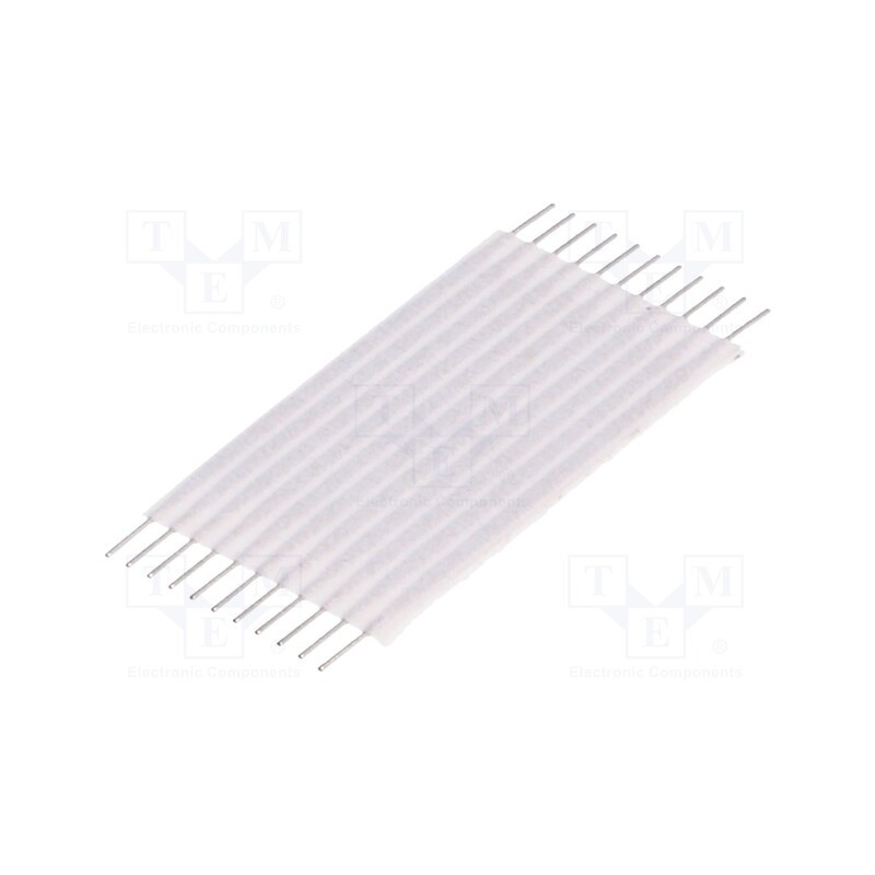 10 pcs : 1437130-6 - Connector: jumper cable, Cable ph: 1.27mm, L: 25.4mm, straight