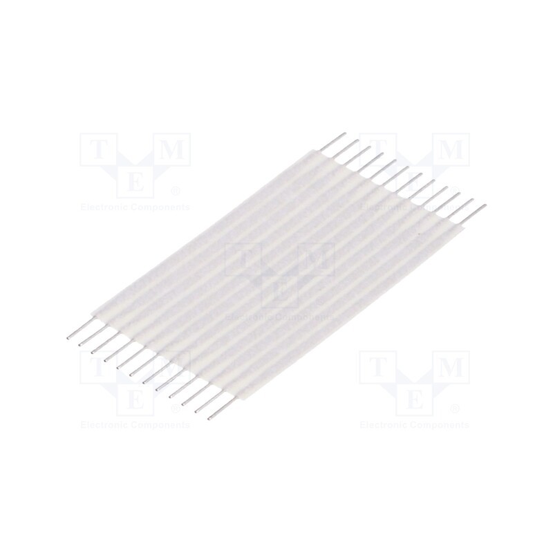 10 pcs : 1437130-8 - Connector: jumper cable, Cable ph: 1.27mm, L: 25.4mm, straight