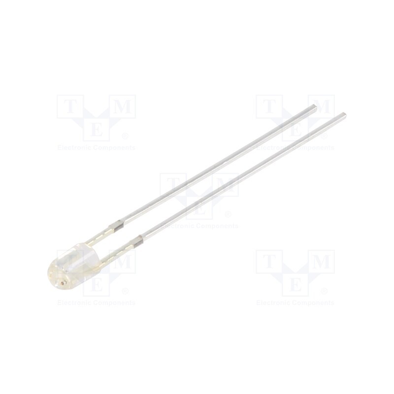 10 pcs : OSRBP23791B - LED, 3mm, red,blue, 1120÷1560mcd,1560÷2180mcd, 90°, Front: convex