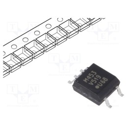 10 pcs : VOM453T - Optocoupler, SMD, Ch: 1, OUT: transistor, Uinsul: 3.75kV, Uce: 25V