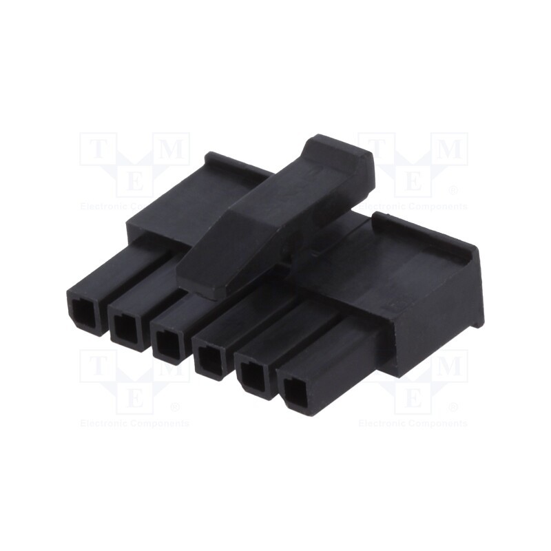 10 pcs : 1445022-6 - Plug, wire-wire, female, Micro MATE-N-LOK, 3mm, PIN: 6, for cable